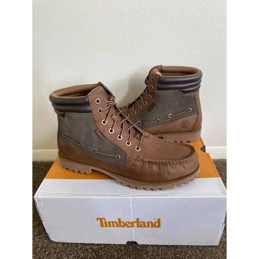 Timberland Oakwell Mid Lace TB0A6FJ6EM5 Mens 11 M Brown Nubuck Waterproof Boots